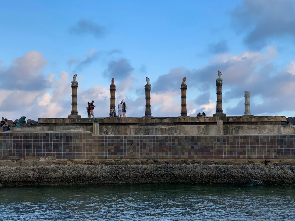 The brick structures of Marco Zero Square in Recife, by Secret Travel Guide