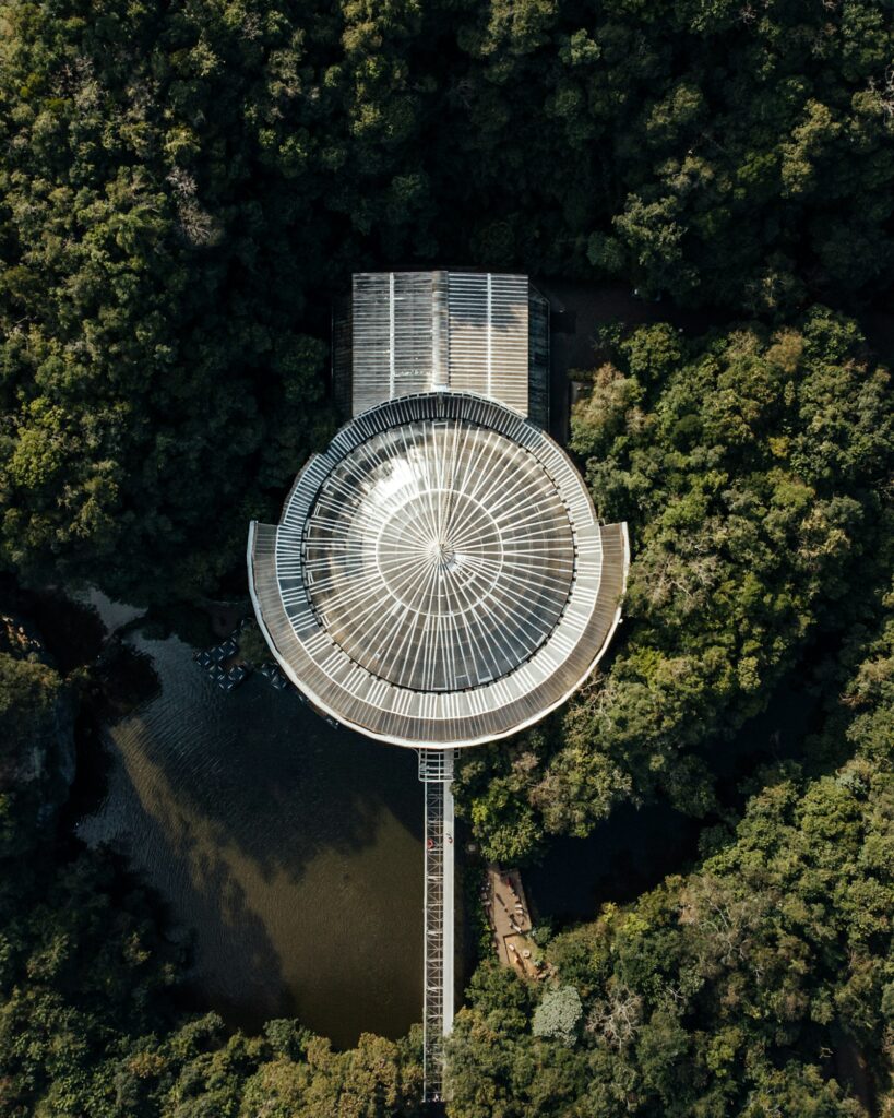 &Oacute;pera de Arame seen from above, Curitiba, by Paulo Freitas