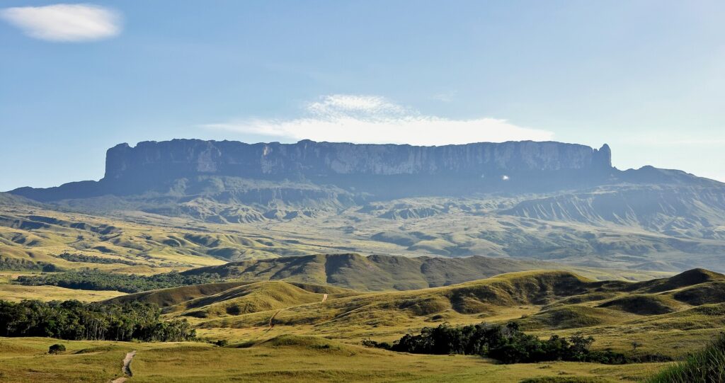 Rock formations on the Mount Roraima plateau