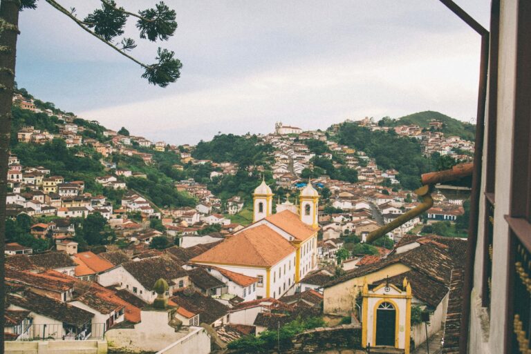 Rooftops and churches of colonial Ouro Preto, Minas Gerais, by Nathalia Segato