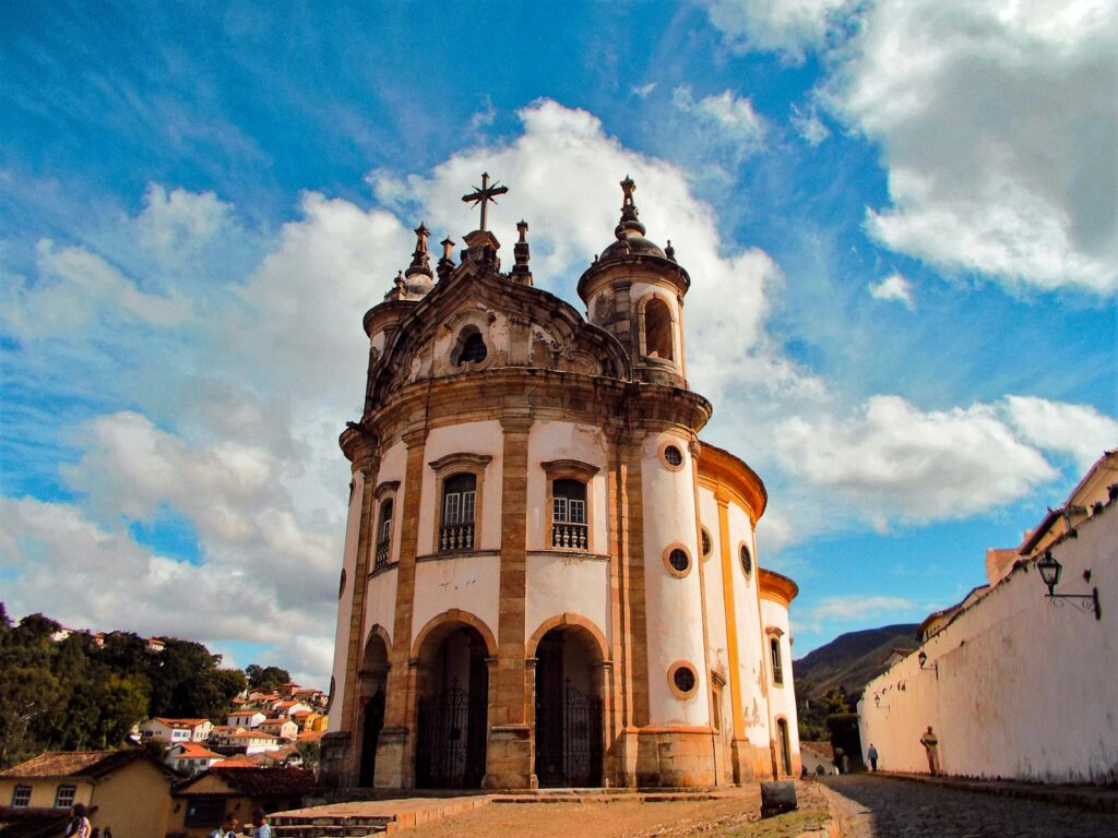 A colonial Baroque church in Ouro Preto, by Raphael Fernandes